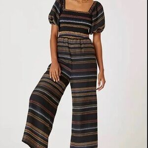 Anthropologie x Hutch Uli Contrast-Stitch Jumpsuit